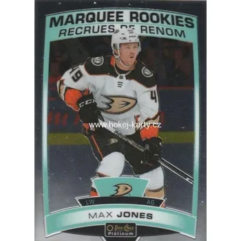 Karetní hra insert RC karta MAX JONES 19-20 OPC Platinum Marquee Rookies číslo 167