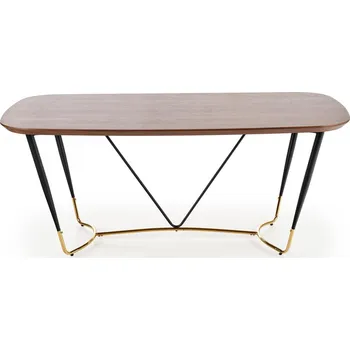 Jídelní stůl Halmar Manchester V-CH-MANCHESTER-ST ořech/černý/zlatý