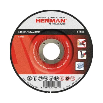 Řezný kotouč Řezný kotouč HERMAN AS-40 Abrazor | na ocel | s prolisem | TYP 42 125x0,7x22,23mm