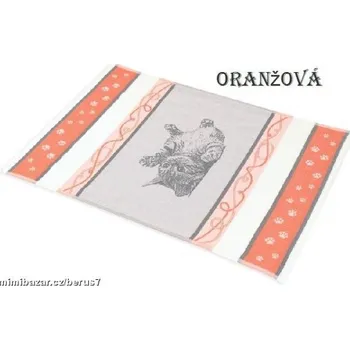 Utěrka UTĚRKA BAMBUS KOČKA oranžová