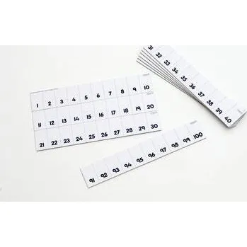 Cizojazyčná kniha Numicon: Card 1-100 Number Track - Oxford University Press