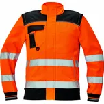 CERVA KNOXFIELD HI-VIS / Pracovní reflexní bunda 2v1 se stojáčkem - oranžová 52