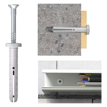 Hmoždinka Natloukací hmoždinka N-F - cylindrický límec (N 5 x 30/5 F, nylon-pozink, 200 ks/bal / 200ks)