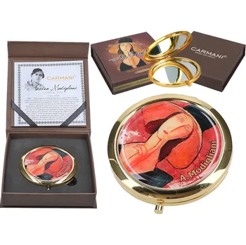 Kosmetické zrcátko Carmani® Carmani - Kosmetické zrcátko A. Modigliani, Woman in a hat - 7 cm