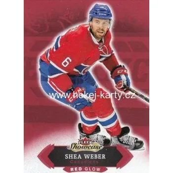Karetní hra paralel karta SHEA WEBER 16-17 Fleer Showcase Red Glow číslo 14