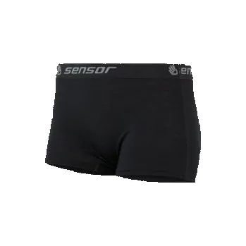 Dámské termo spodní prádlo SENSOR MERINO ACTIVE dámské kalhotky s nohavičkou černá M; Černá kalhotky