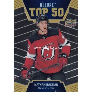 Karetní hra insert RC karta NATHAN BASTIAN 19-20 Allure Top 50 číslo T50-16
