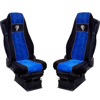 Potah sedadla Autopotahy textilní pro VOLVO FH 2002-2008, černo-modrá barva (č. 30)