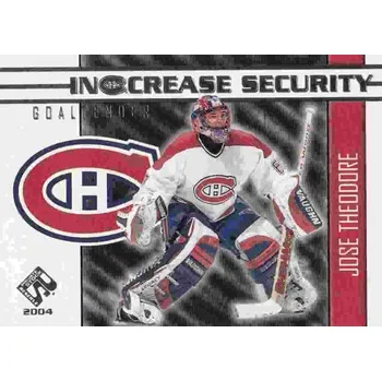 Sběratelská karetní hra insert karta JOSE THEODORE 03-04 Private Stock Reserve In crease Security