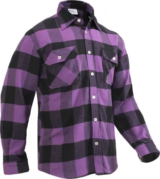 Pánská košile Rothco Flannel fialová XXL