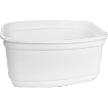 Jednorázové nádobí vanička 500 ml, PE/PP, 139x104x76mm - bílá (600 ks/balení)