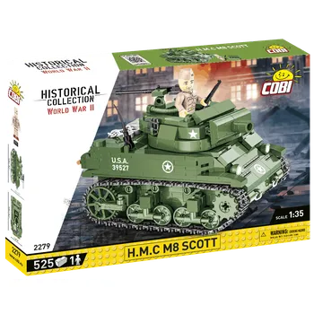 Stavebnice COBI Americká samohybná houfnice H.M.C. M8 Scott COBI 2279 - World War II