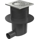 Kanalizační vpusť boční D50 vodní hladina, límec, nerez mřížka 432 V N