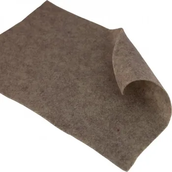 Plsť (filc) 20x30cm - 1mm - různé barvy Plst - filc 20x30cm: 2200 Hnědý melír