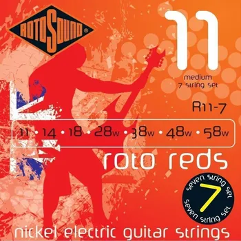 Struna pro hudební nástroj Rotosound R11 7 Struny pro elektrickou kytaru