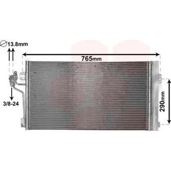 Výparník klimatizace Kondenzátor, klimatizace VAN WEZEL 30005484