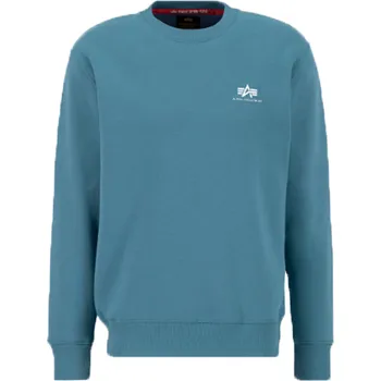 Pánská mikina Alpha Industries Basic Sweater Small Logo (vintage marine) mikina M