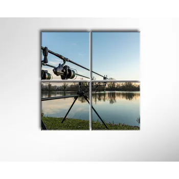 Obraz Malvis ® Obraz Detail prutů ROZMĚR (šířka x výška): čtyřdílný čtverec 80x80 cm