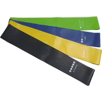 Sada fitness odporových gum, 4 ks