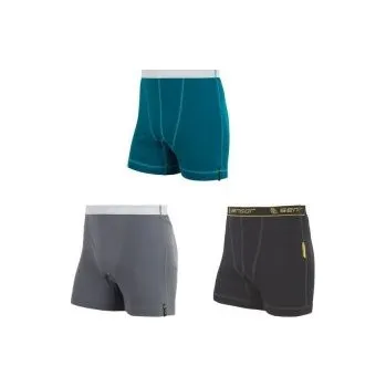 Pánské termo spodní prádlo SENSOR DOUBLE FACE 3-PACK pánské trenky černá+safír+šedá M; kombinovaná trenky + DÁREK DLE VÝBĚRU!