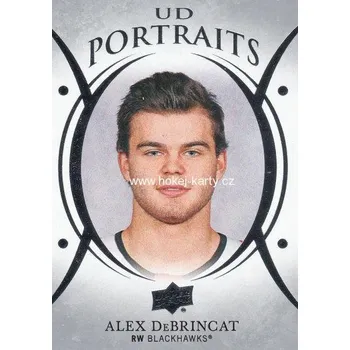 Sběratelská karetní hra insert karta ALEX DeBRINCAT 18-19 UD Ser. 1 Portraits číslo P-38