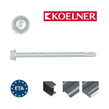 Vrut RAWLPLUG Šroub samovrtný OC do kovu max 6 mm, šestihranná hlava - zinek bílý Varianta: 6,3 x 25 mm