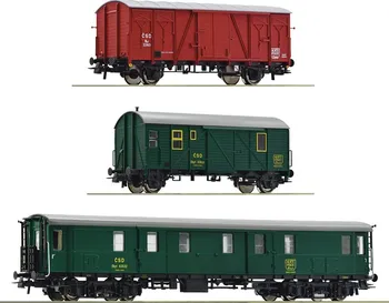 Modelová železnice Roco Sada 3 stavebních vagónů 76019