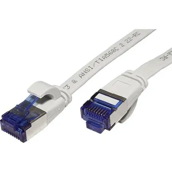 Síťový kabel Value U/FTP patchkabel kat. 6a, plochý, 1,5m, šedý - 21.99.2114