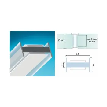 Těsnění do okna a dveří Profil G2G FLEXIBLE I pro sklo 10-10, 8mm, samolepicí