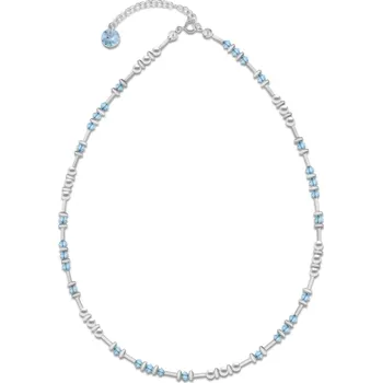 Náhrdelník Náhrdelník modrý se Swarovski Elements Clematis N58105328WAQ Aqua