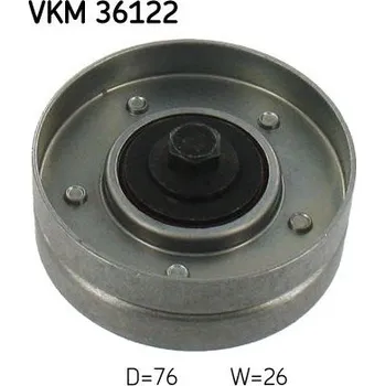 Vratná/vodicí kladka, klínový žebrový řemen SKF VKM 36122