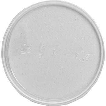 Jednorázové nádobí víčko na kelímek okrasný 270 ml, PP - bílý