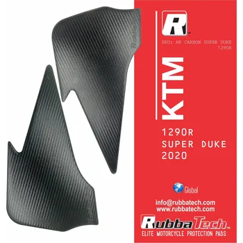 Polep vozidla Rubbatech Kneepads AK Carbon KTM 1290R Super Duke 2020