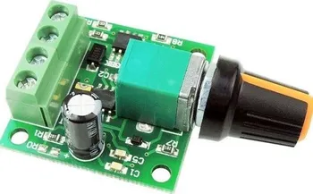 Regulátor otáček PWM stejnosměrných motorů nebo LED světel do 2 A