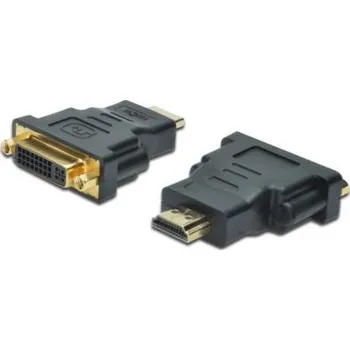 Video kabel Digitus adaptér HDMI A samec / DVI(24+5) samice, černo/šedý AK-330505-000-S