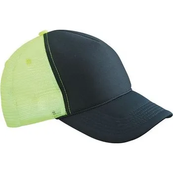 Kšiltovka Daiber - čepice Kšiltovka trucker Retro Mesh Cap MB6550 Barva: Černá - Žlutá neonová