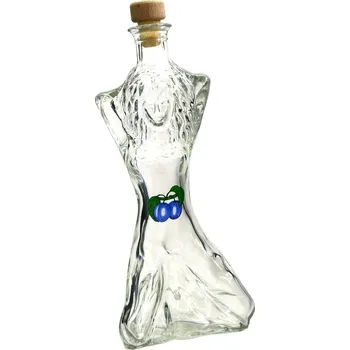 Láhev CZ Láhev sklo 350ml MADONA se zátkou ŠVESTKA