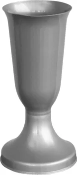Smuteční dekorace Tereza hřbitovní váza stříbrná perleť