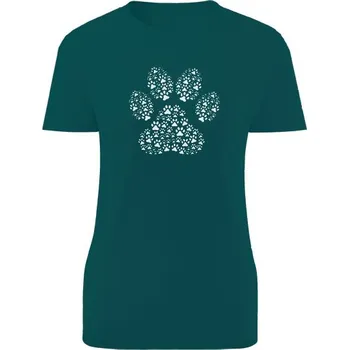 Dámské tričko Tričko s potiskem Psí stopa s tlapkami dámské