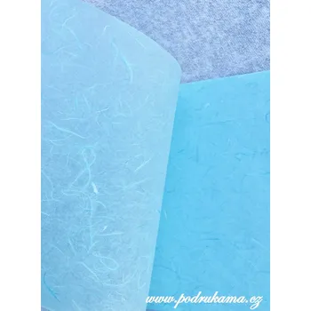 Umělecký papír Sapaimport Morušový papír Unryu - světle modrý Velikost: 23x32 cm