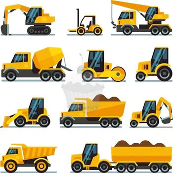 Jedlá dekorace na dort Caketools Jedlý papír "pracovní auta 2" - A4