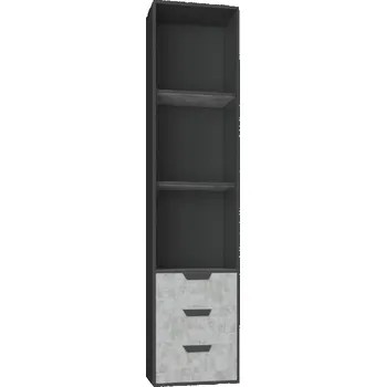 Dětská skříň Meblar Skříň Nano NA6 Barva: grafit + enigma