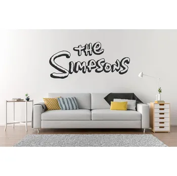 Samolepící dekorace Lepy.cz Samolepka na zeď Simpsonovi Velikost (šířka x výška): 40x18cm, Barevná varianta: Jemná růžová