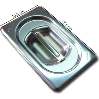 Víko na gastronádobu GN 1/9, PROFI (Víko nerez PROFI, velikost GN 1/9)