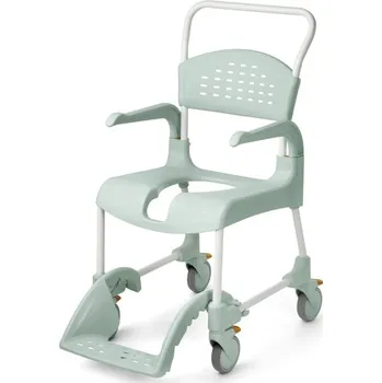 Toaletní křeslo Meyra Toaletní a sprchové křeslo - Etac CLEAN přední výřez Barva: zelená, Výška: 49