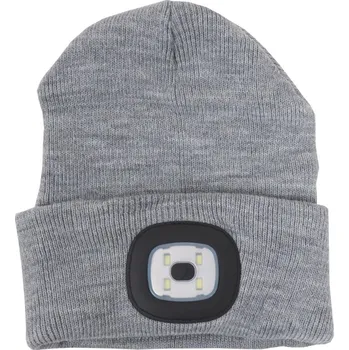 Čepice čepice LED Kids, zimní, s LED světlem, šedá 606083