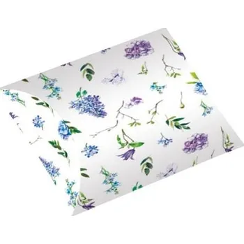 Dárková taška krabička dárk. S 16x11cm KVĚTINY, sklád., papír