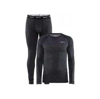 Pánské termoprádlo CRAFT CORE Wool Merino M černá 1909711-998000 S; Černá set + DÁREK DLE VÝBĚRU!
