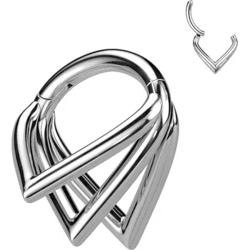 Piercing Šperky4U Segment kruh - helix / cartilage / tragus piercing TITAN - TIT1226-1210