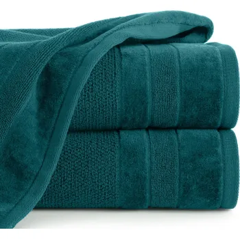 Ručník Bavlněný froté ručník s proužky LINNA 50x90 cm, tmavě tyrkysová, 500 gr Mybesthome
